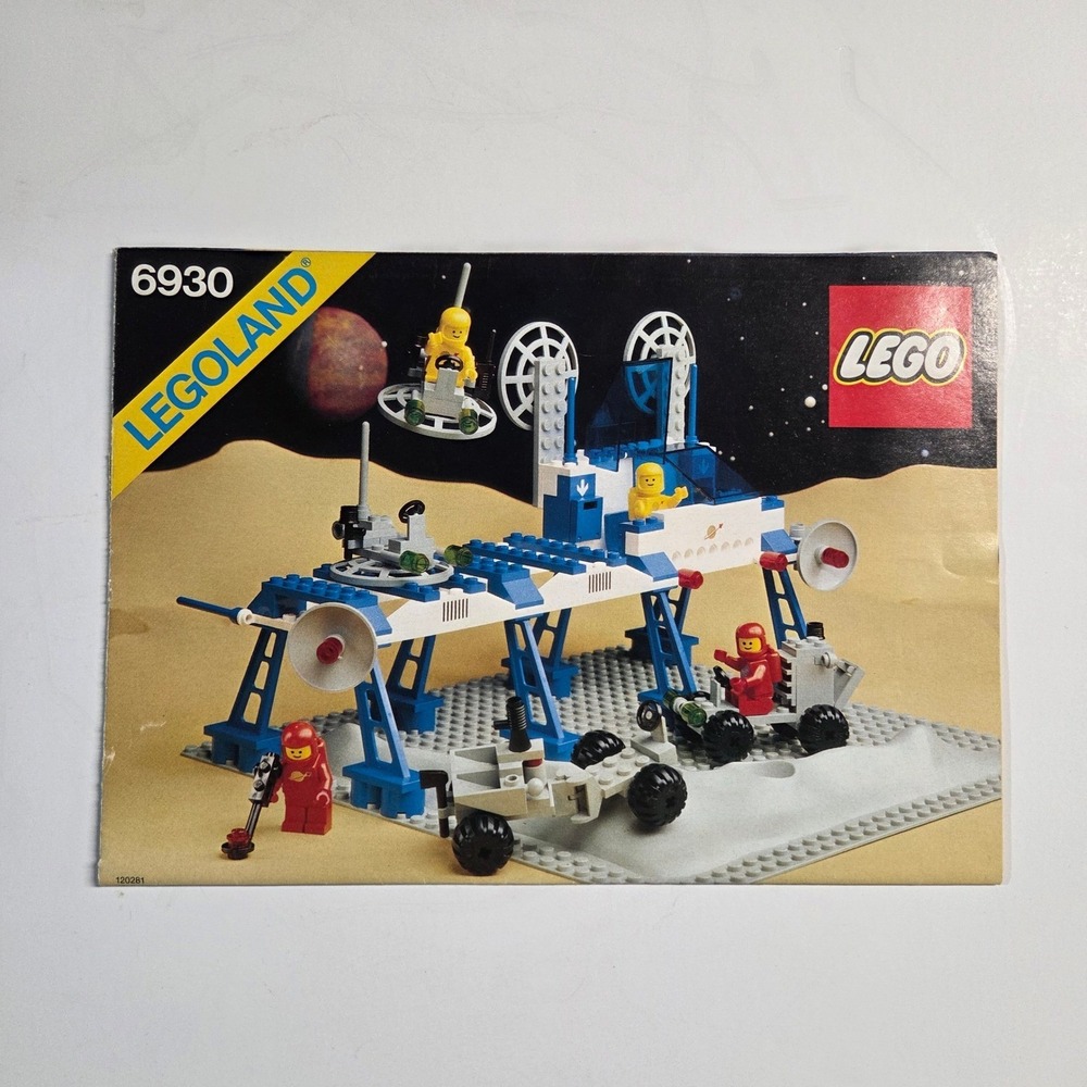 LEGO 6930 Space Supply Station Instructions Manual Vintage Legoland 1983 Booklet